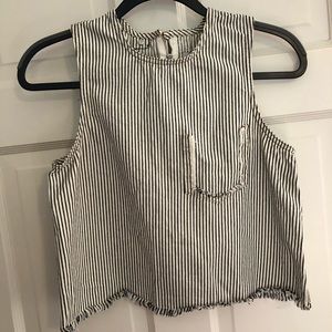 Alexander Wang striped crop top